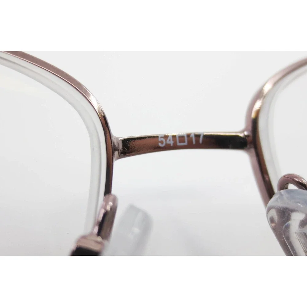 White Mountain WM 7100 LBR Light Brown Metal Rectangular Eyeglasses 54-17-140
